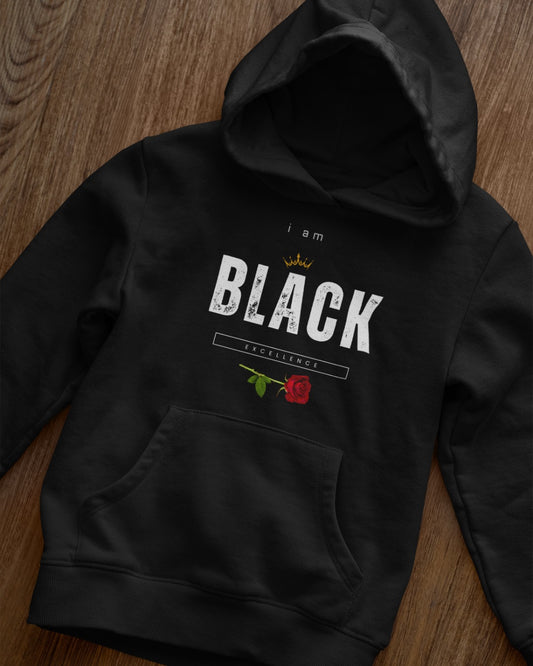 I Am Black Excellence Premium Pullover Hoodie