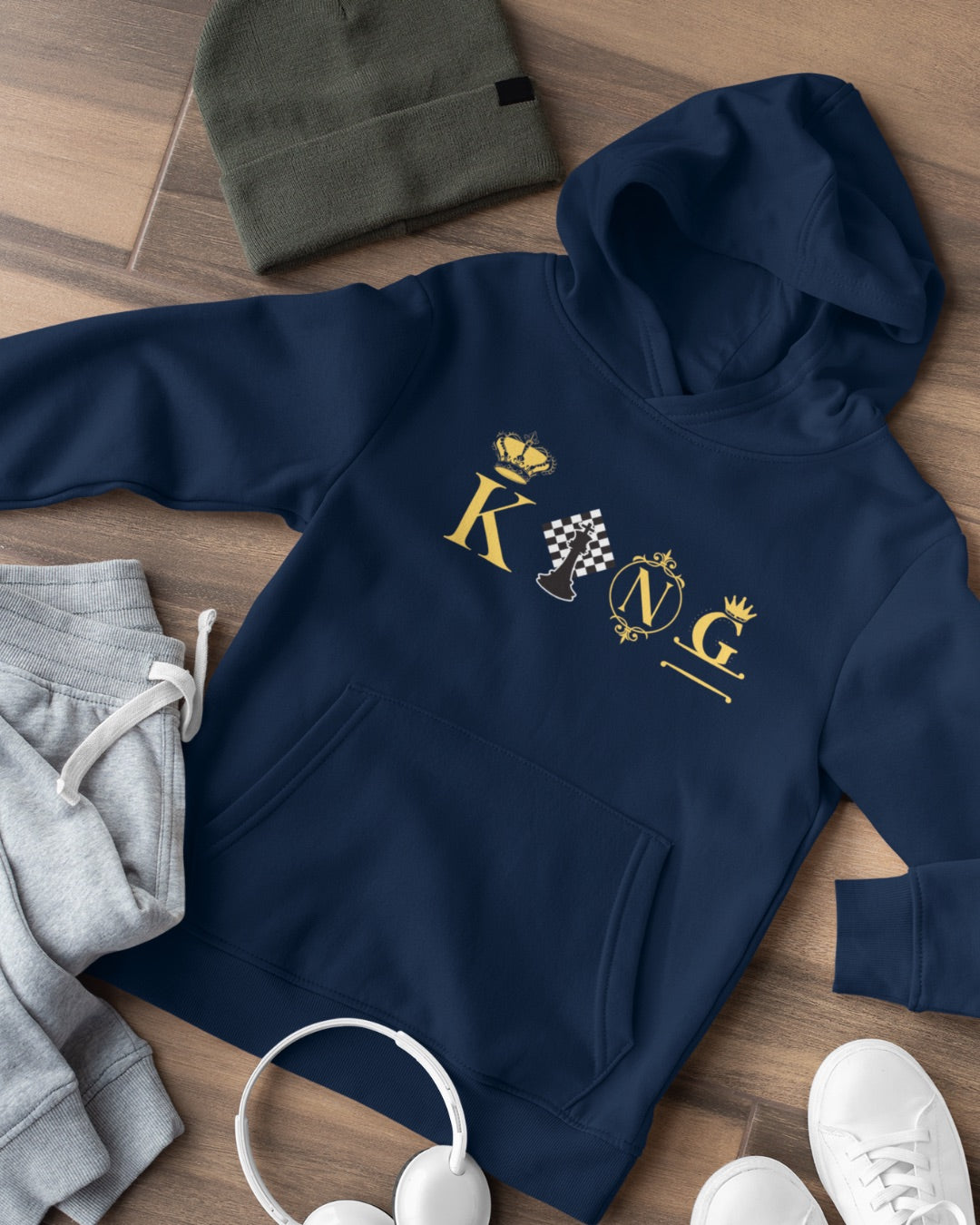Chess King Premium Pullover Hoodie